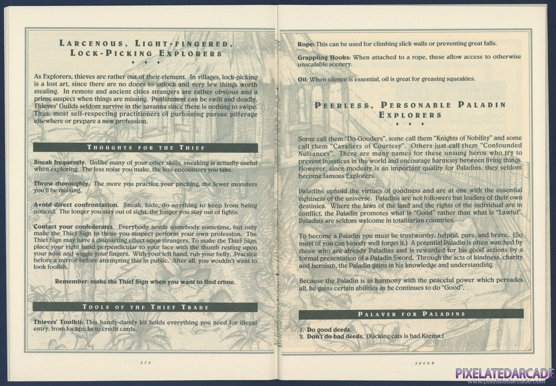 Quest for Glory III: Wages of War: Famous Explorers' Correspondence Course - Page 6