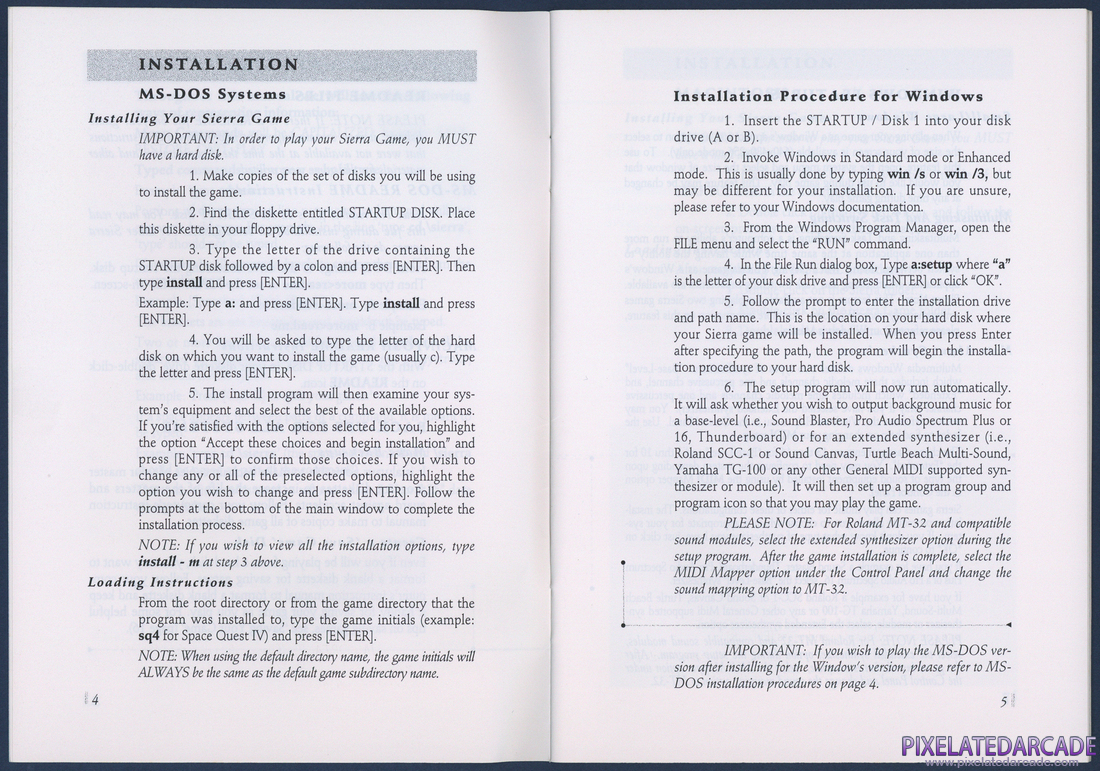 Quest for Glory III: Wages of War: Sierra Game Manual - Page 3