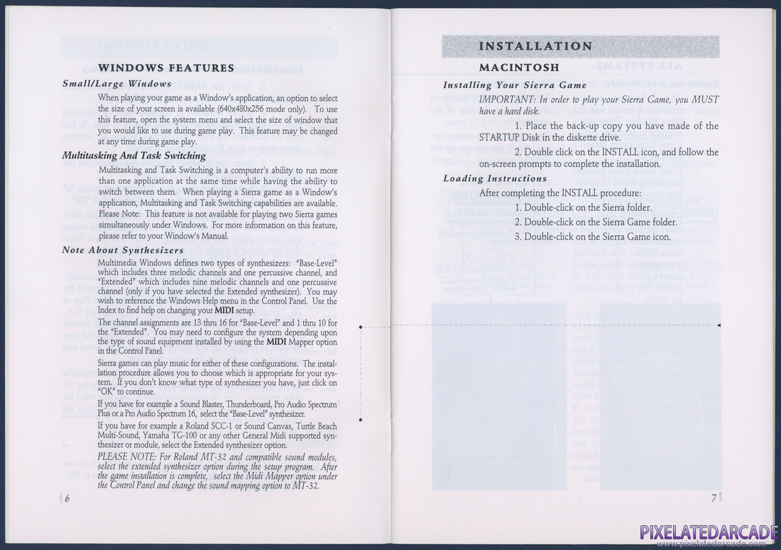 Quest for Glory III: Wages of War: Sierra Game Manual - Page 4