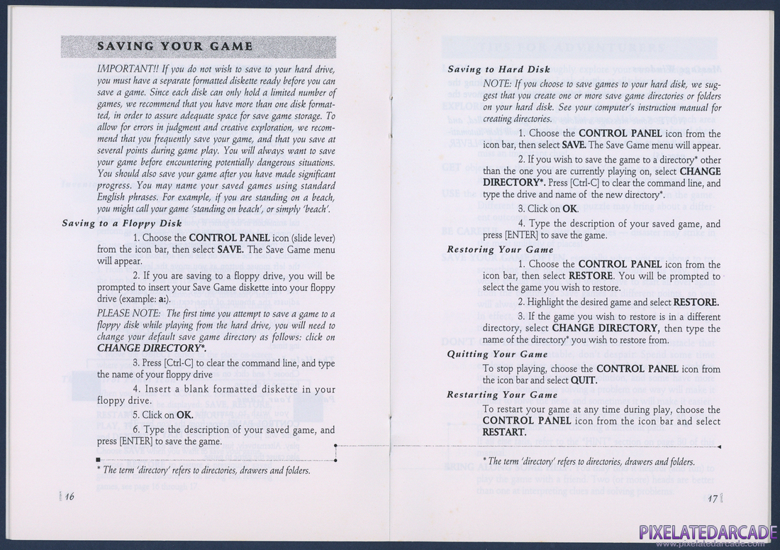 Quest for Glory III: Wages of War: Sierra Game Manual - Page 9