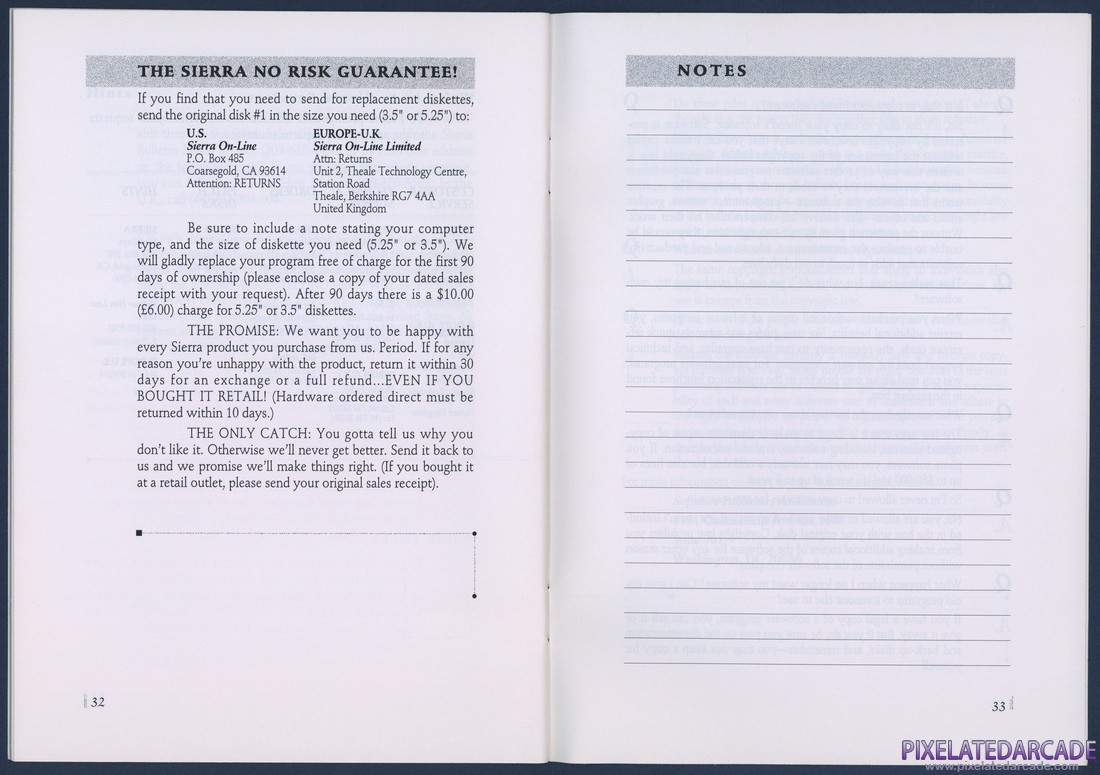 Quest for Glory III: Wages of War: Sierra Game Manual - Page 17