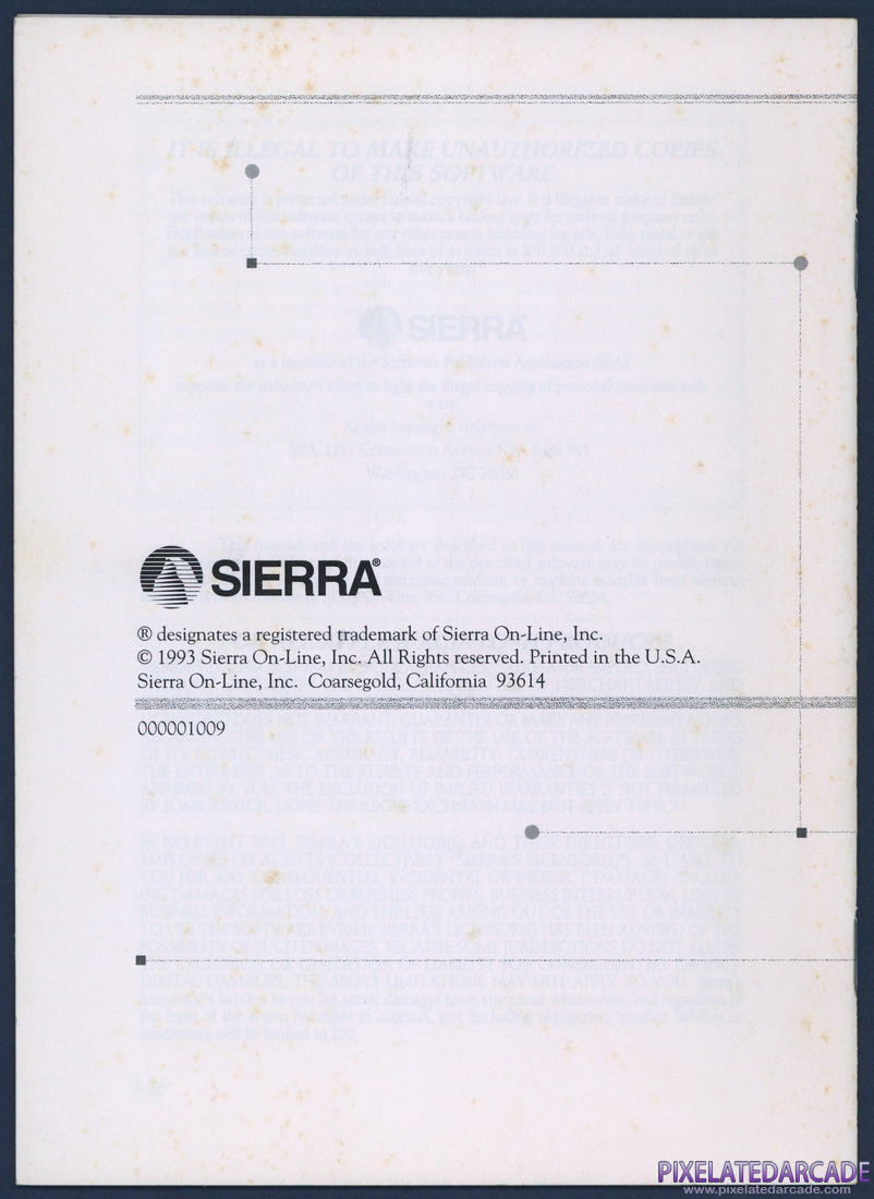 Quest for Glory III: Wages of War: Sierra Game Manual - Page 20