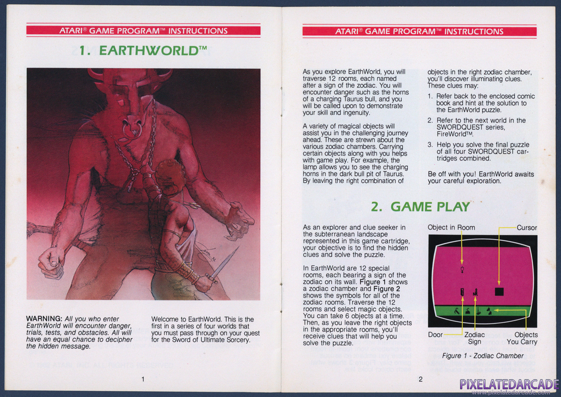 Swordquest: EarthWorld: Instruction Manual - Page 3