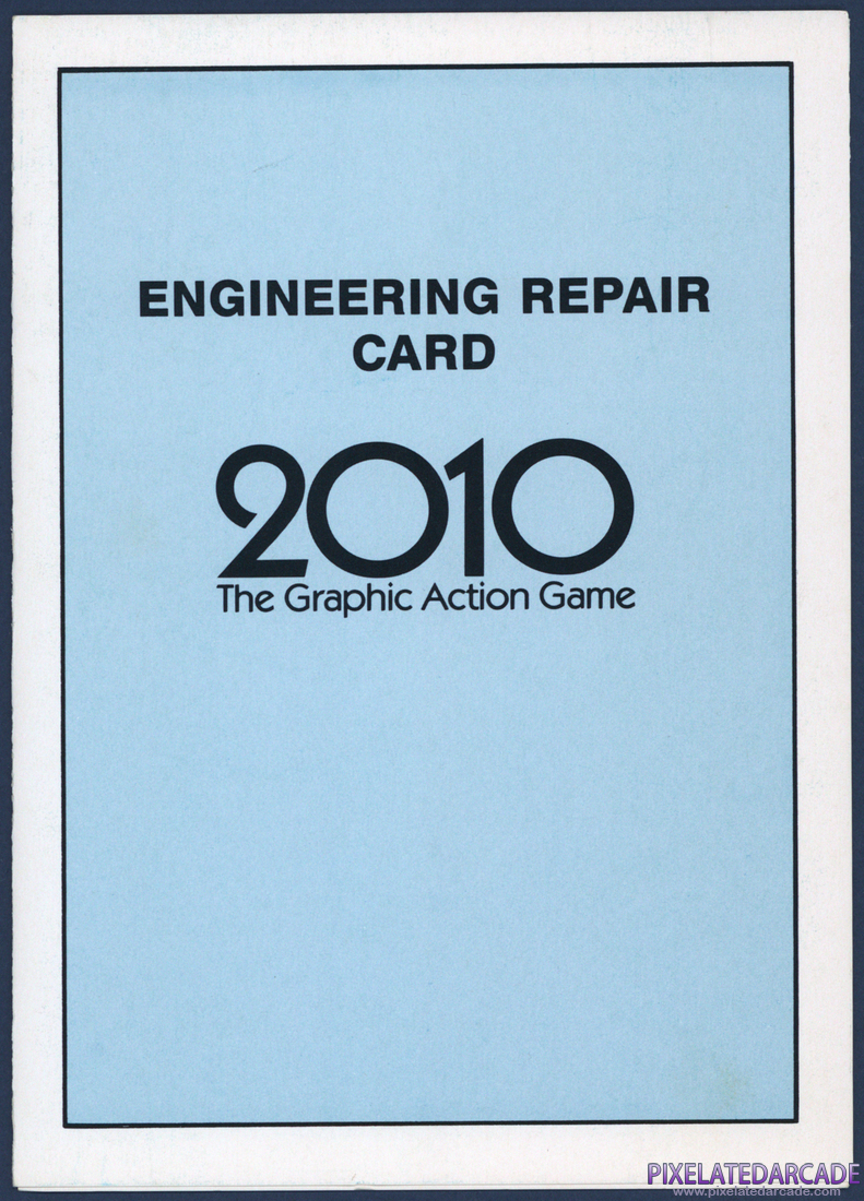 2010: The Graphic Action Game: Engineering Repair Card - Page 1