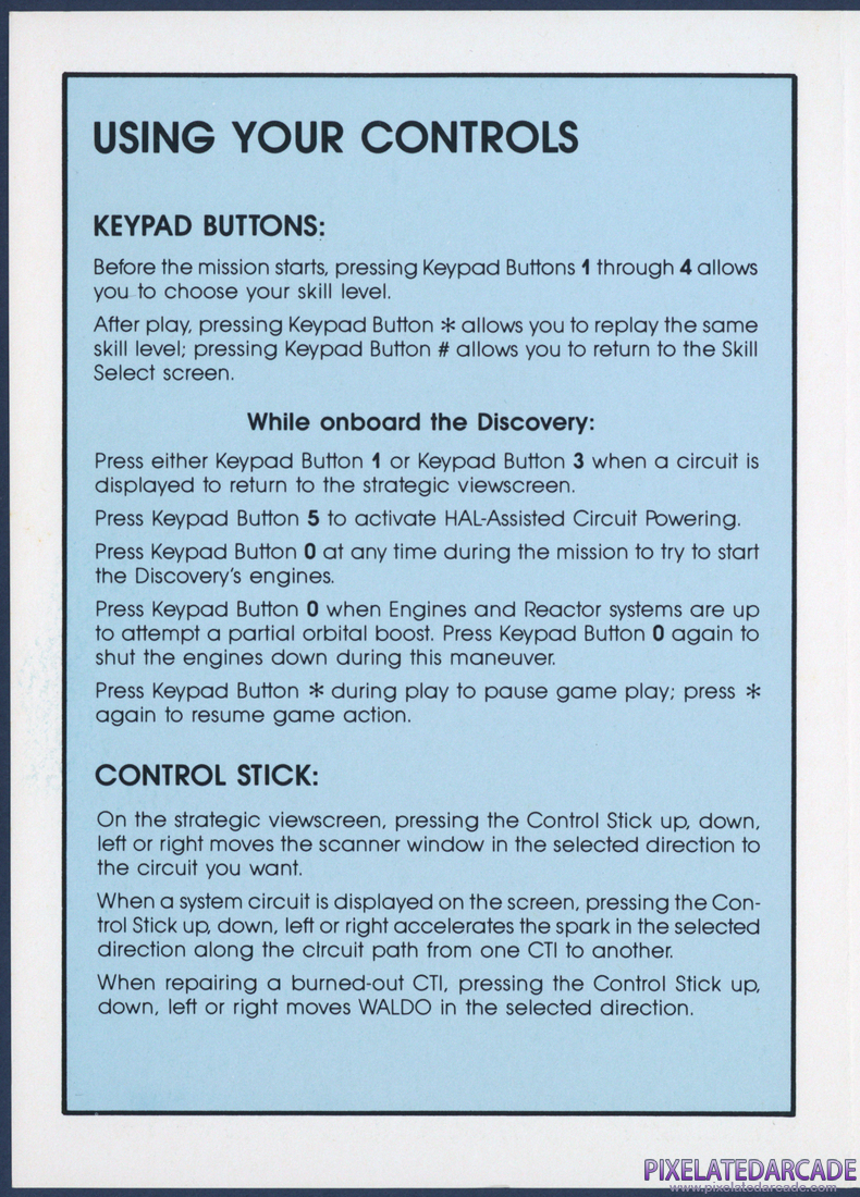 2010: The Graphic Action Game: Engineering Repair Card - Page 2