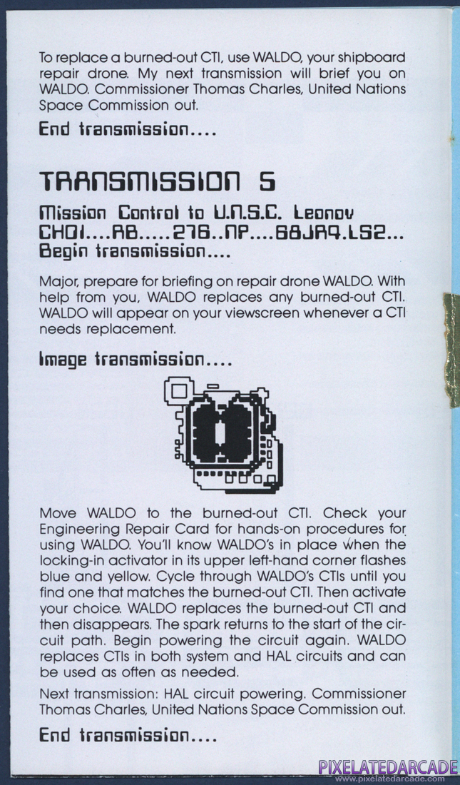 2010: The Graphic Action Game: Discovery Repair Manual - Page 5