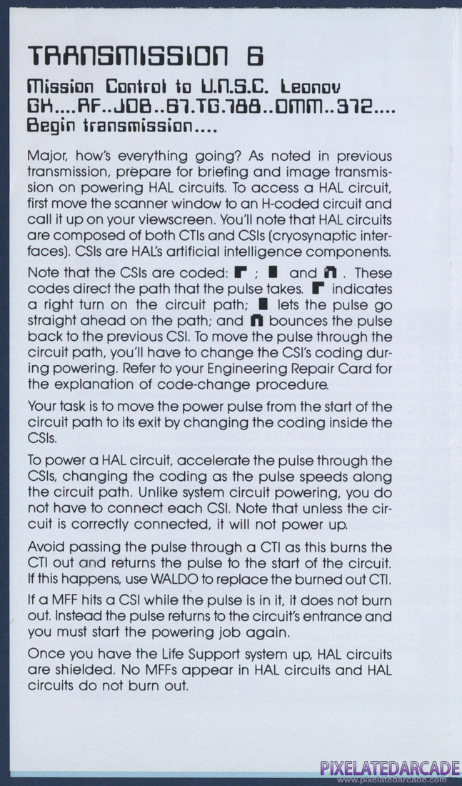 2010: The Graphic Action Game: Discovery Repair Manual - Page 6