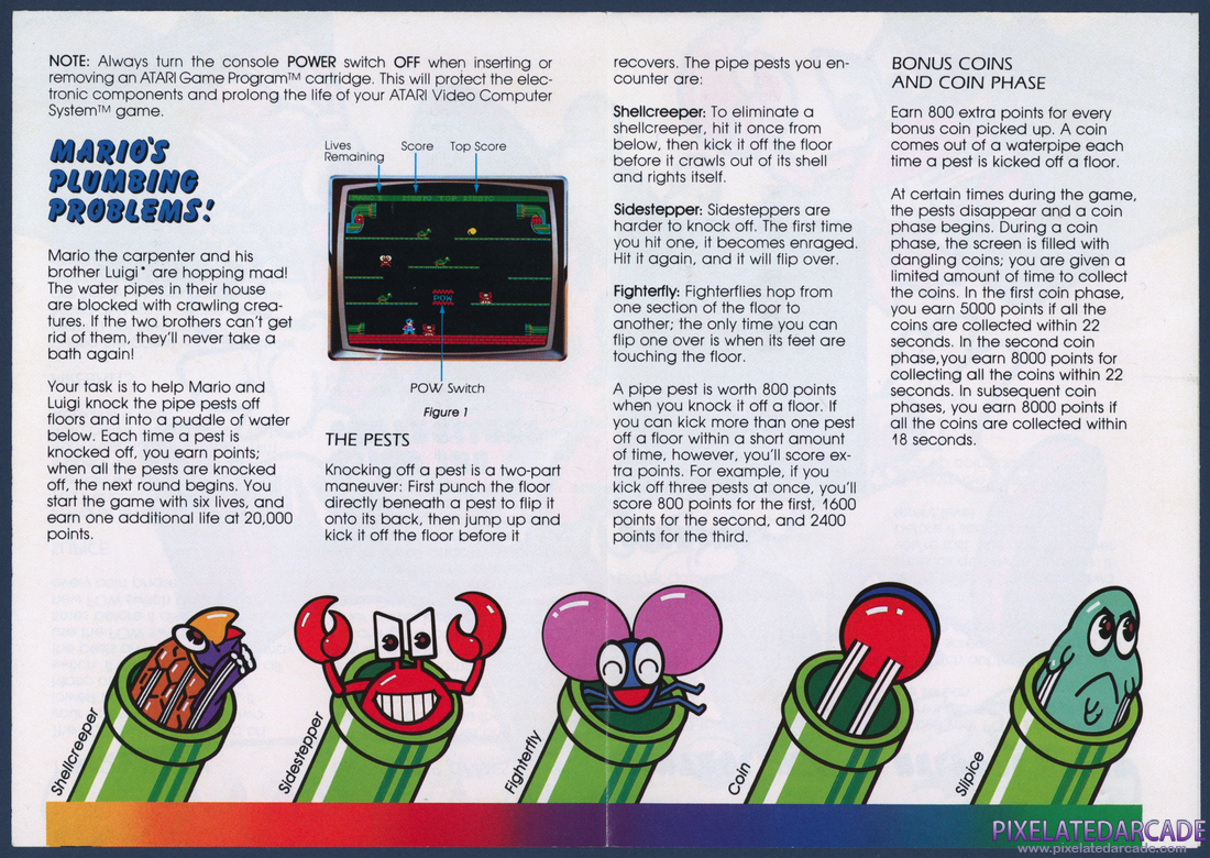 Mario Bros.: Instruction Manual - Page 2