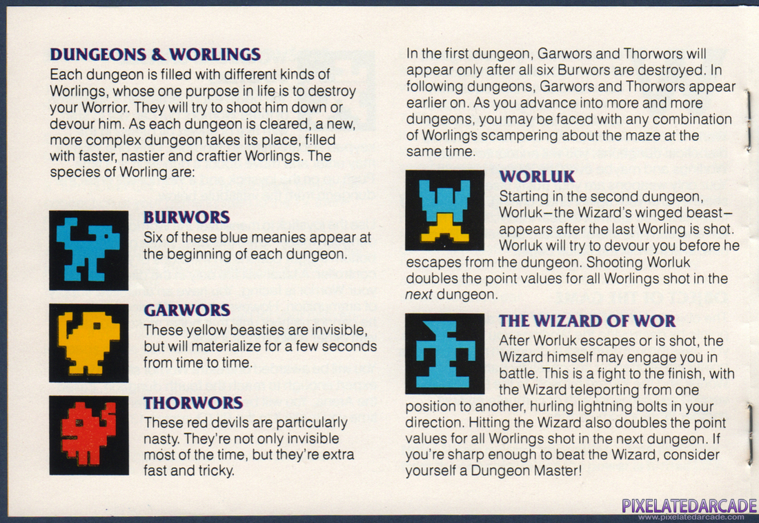 Wizard of Wor: Instruction Manual - Page 4