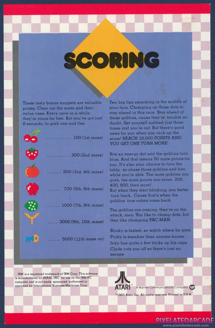 Pac-Man: Instruction Manual - Pagge 3