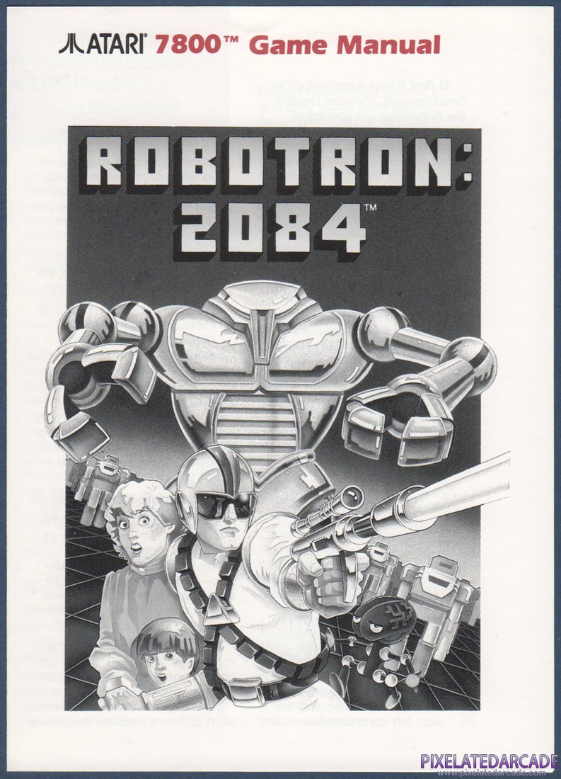 Robotron: 2084: Instruction Manual - Page 1
