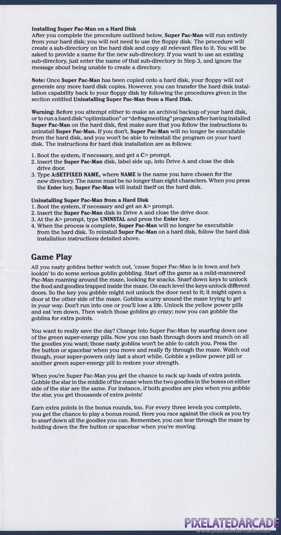 Super Pac-Man: Instruction Manual - Page 3