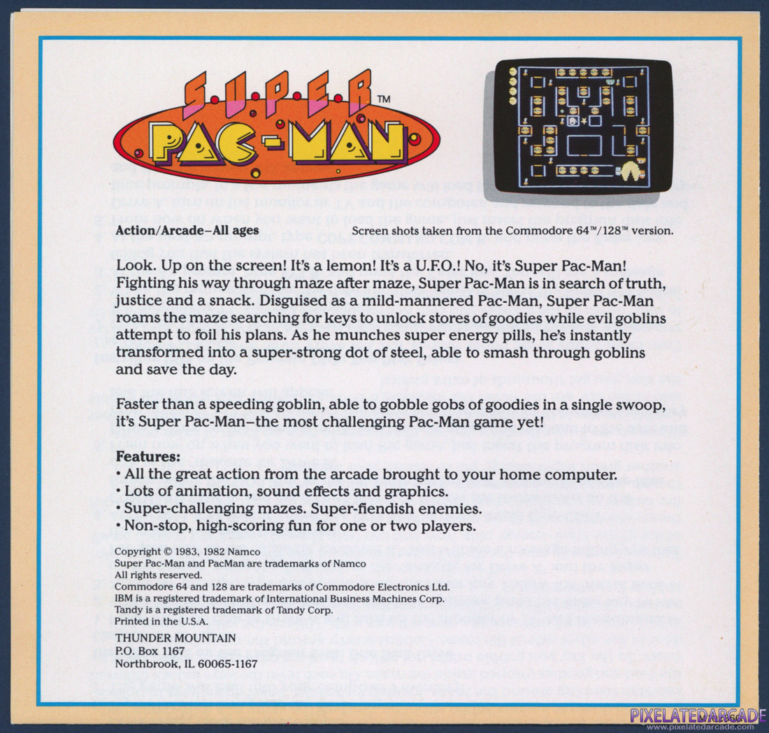 Super Pac-Man: Instruction Manual - Page 5