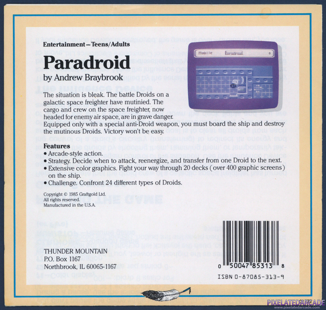 Paradroid: Instruction Manual - Page 6