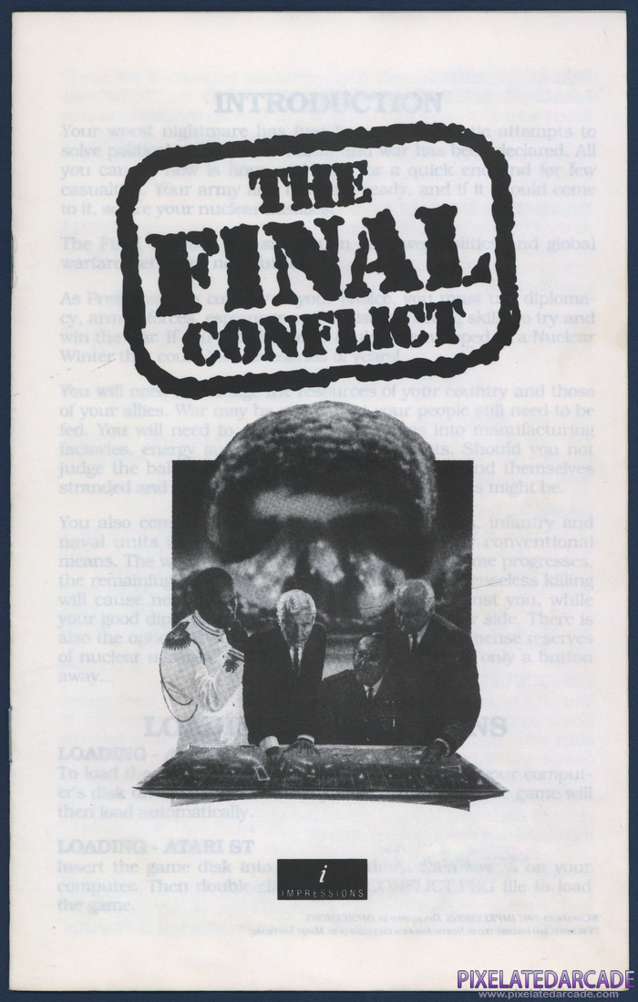 The Final Conflict: Instruction Manual - Page 1