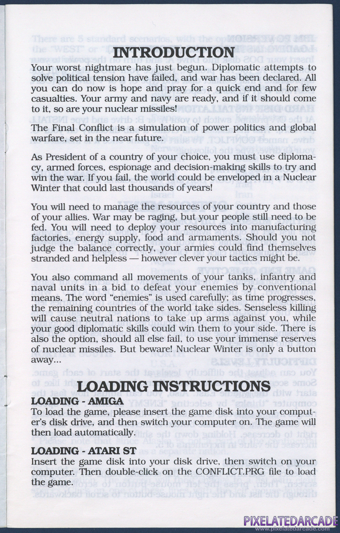 The Final Conflict: Instruction Manual - Page 3