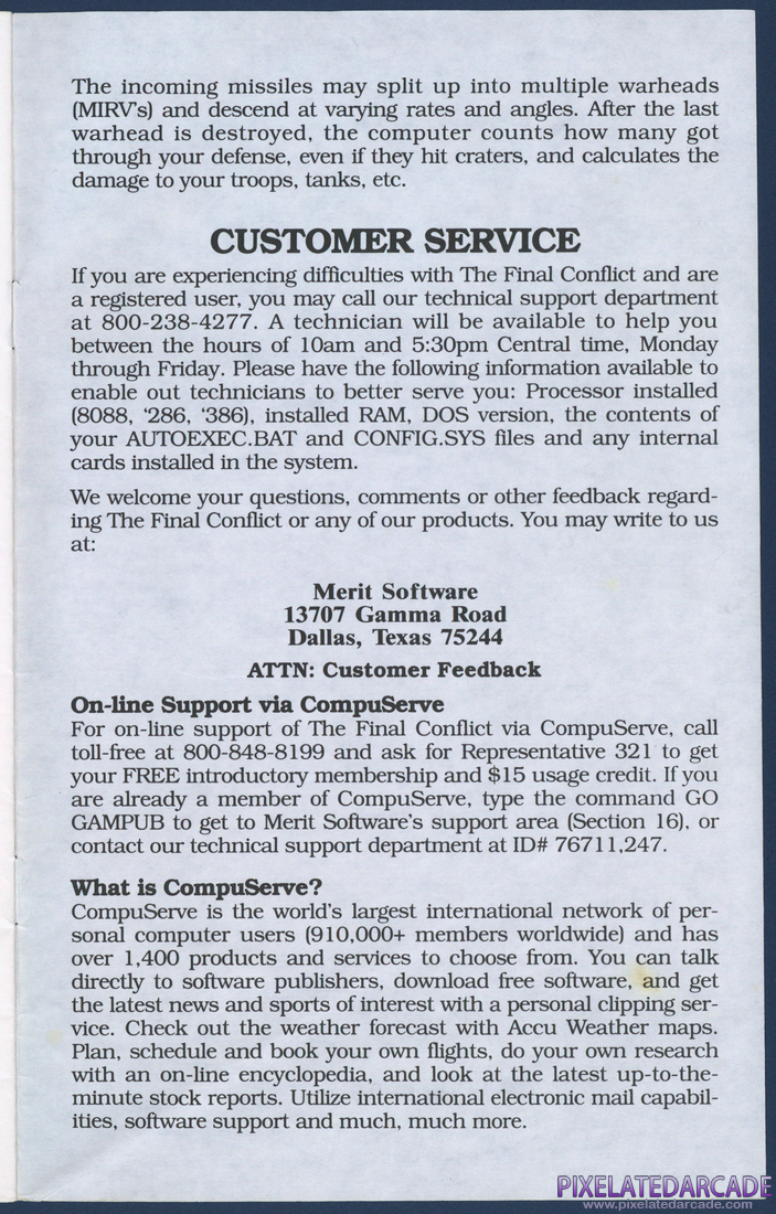 The Final Conflict: Instruction Manual - Page 15