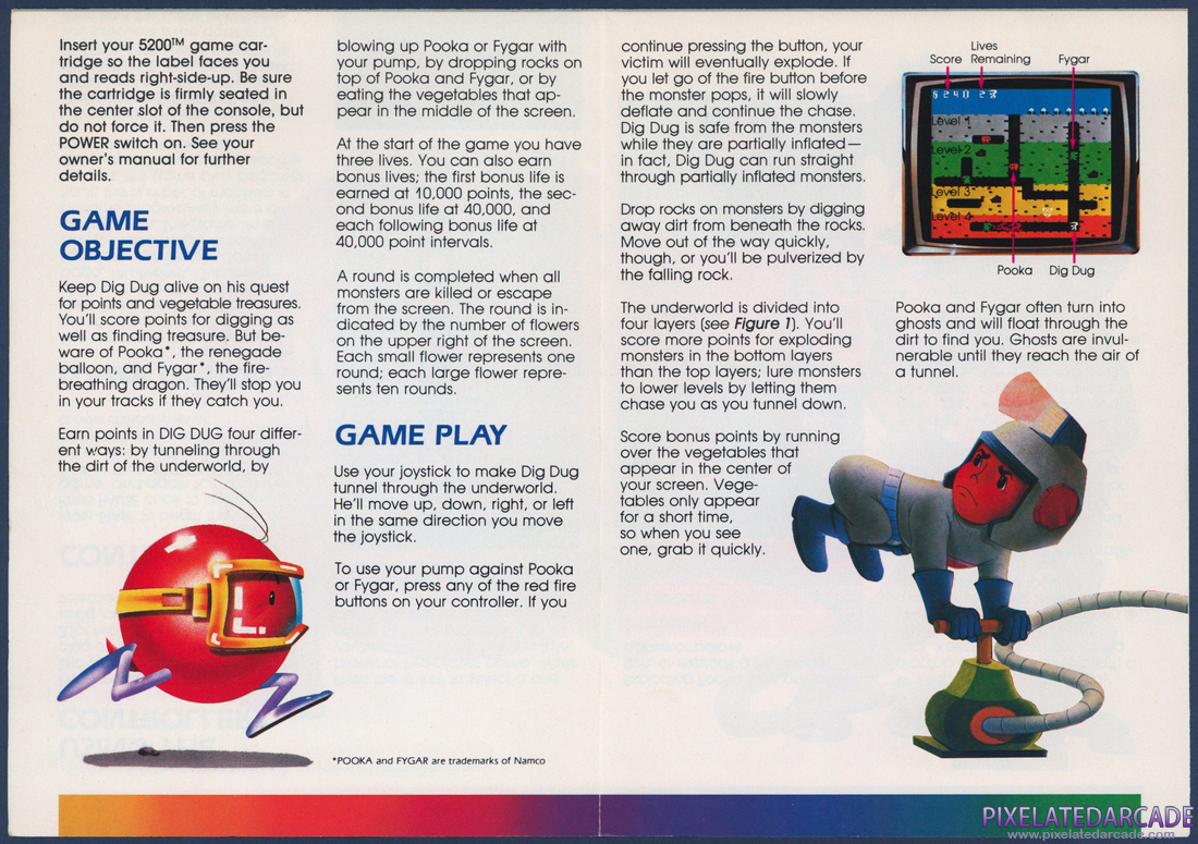 Dig Dug: Instruction Manual - Page 2
