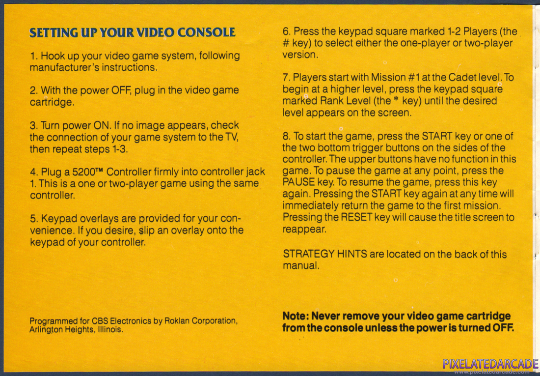 Gorf: Instruction Manual - Page 2