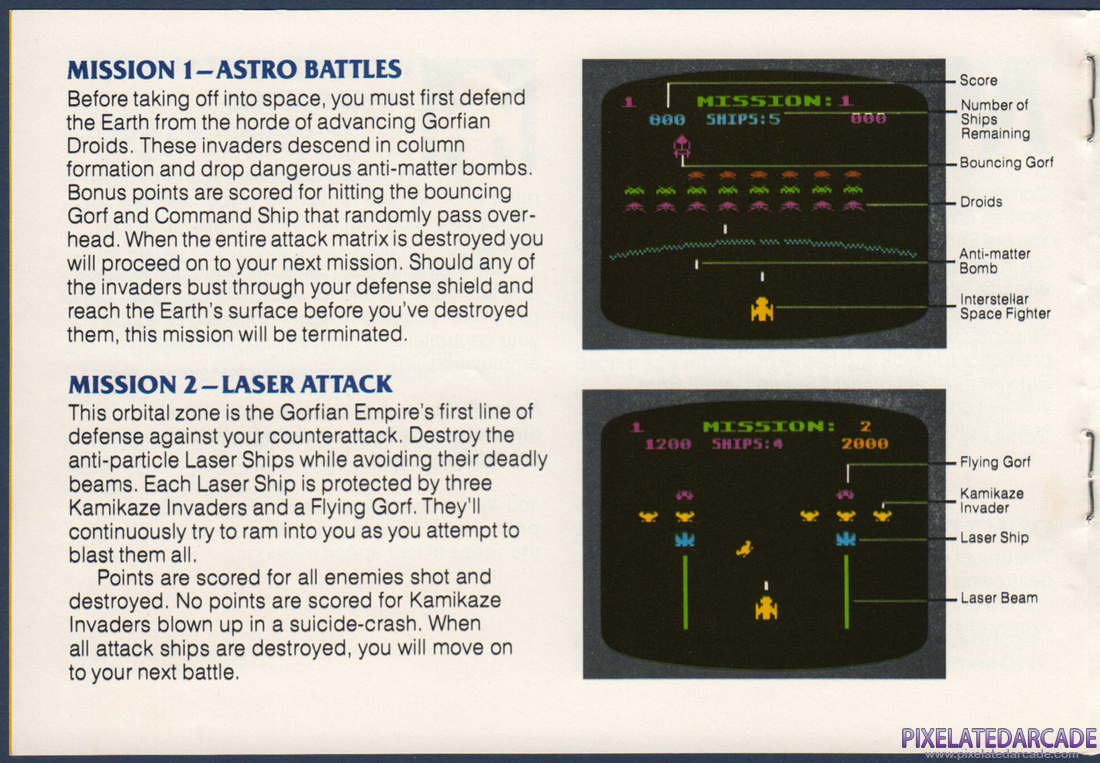 Gorf: Instruction Manual - Page 4