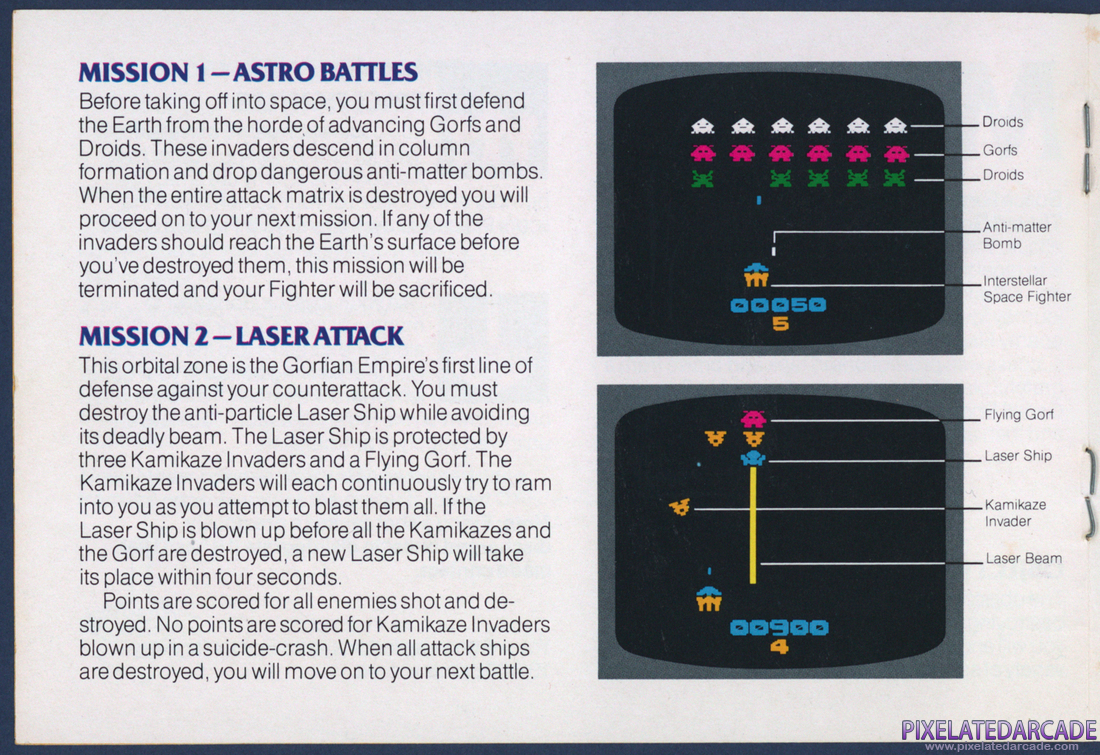 Gorf: Instruction Manual - Page 4