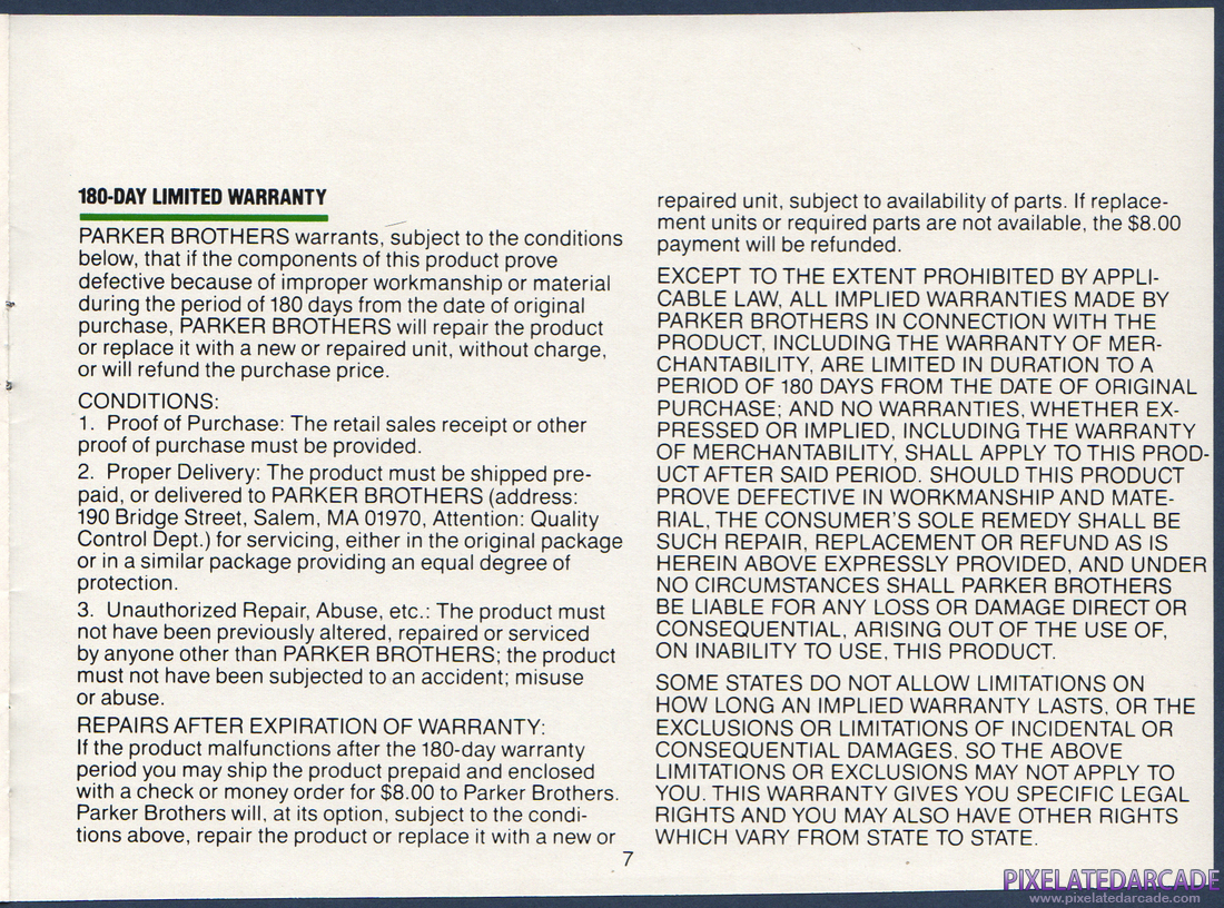 Frogger II: ThreeeDeep!: Instruction Manual - Page 7