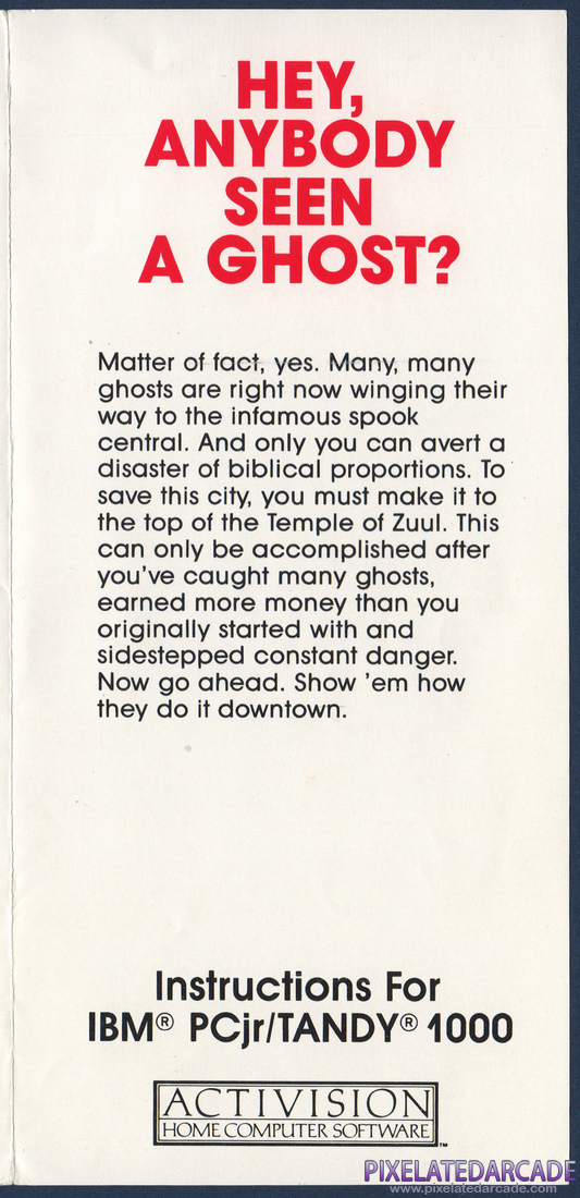 Ghostbusters: Ghostbusters Instruction Manual - Page 1