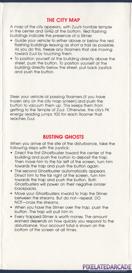 Ghostbusters: Ghostbusters Instruction Manual - Page 3