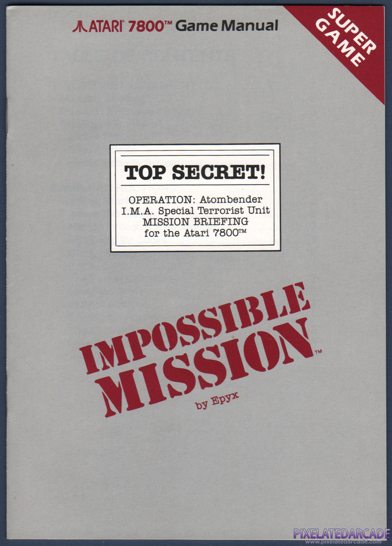 Impossible Mission: Instruction Manual - Page 1