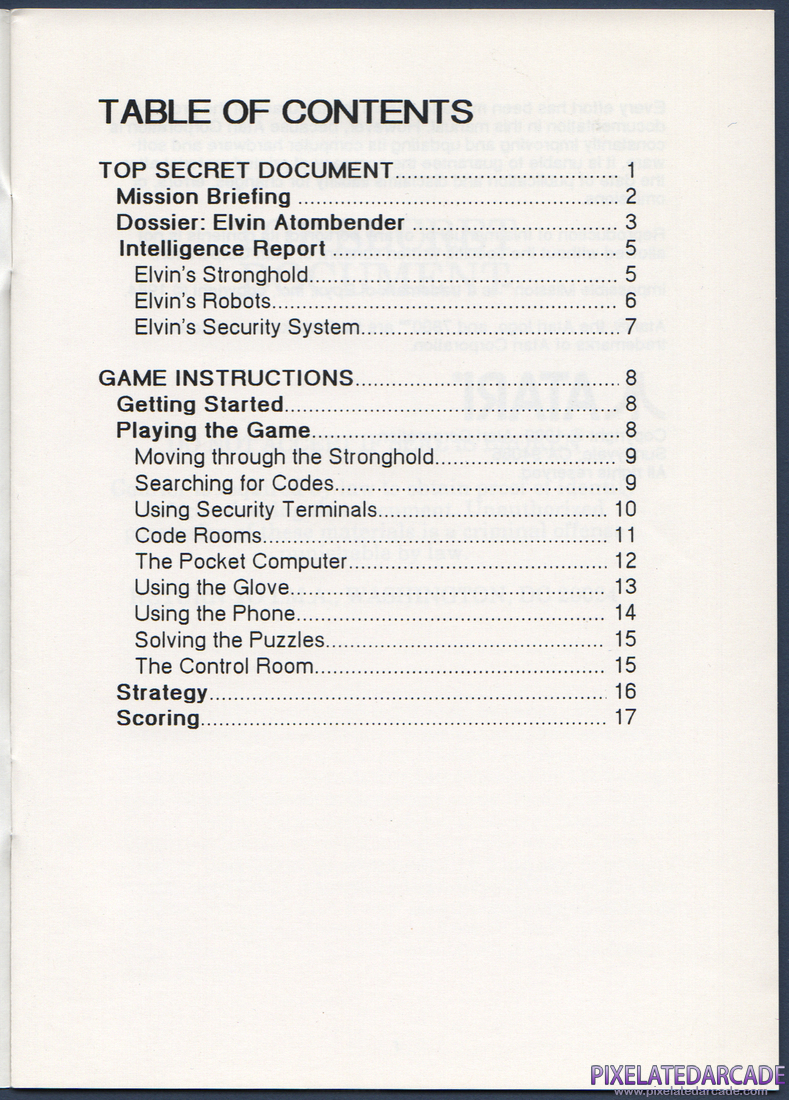 Impossible Mission: Instruction Manual - Page 2