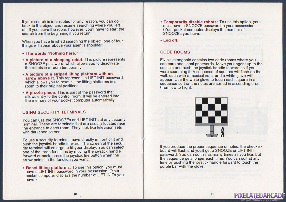 Impossible Mission: Instruction Manual - Page 8