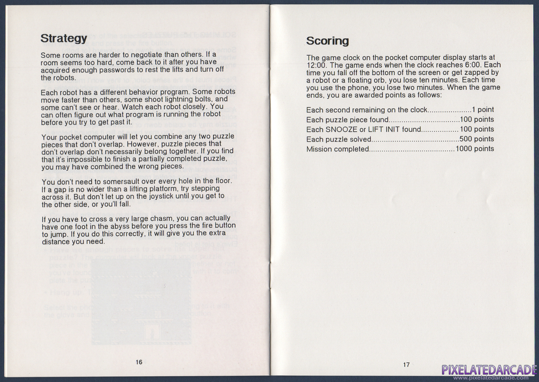 Impossible Mission: Instruction Manual - Page 11