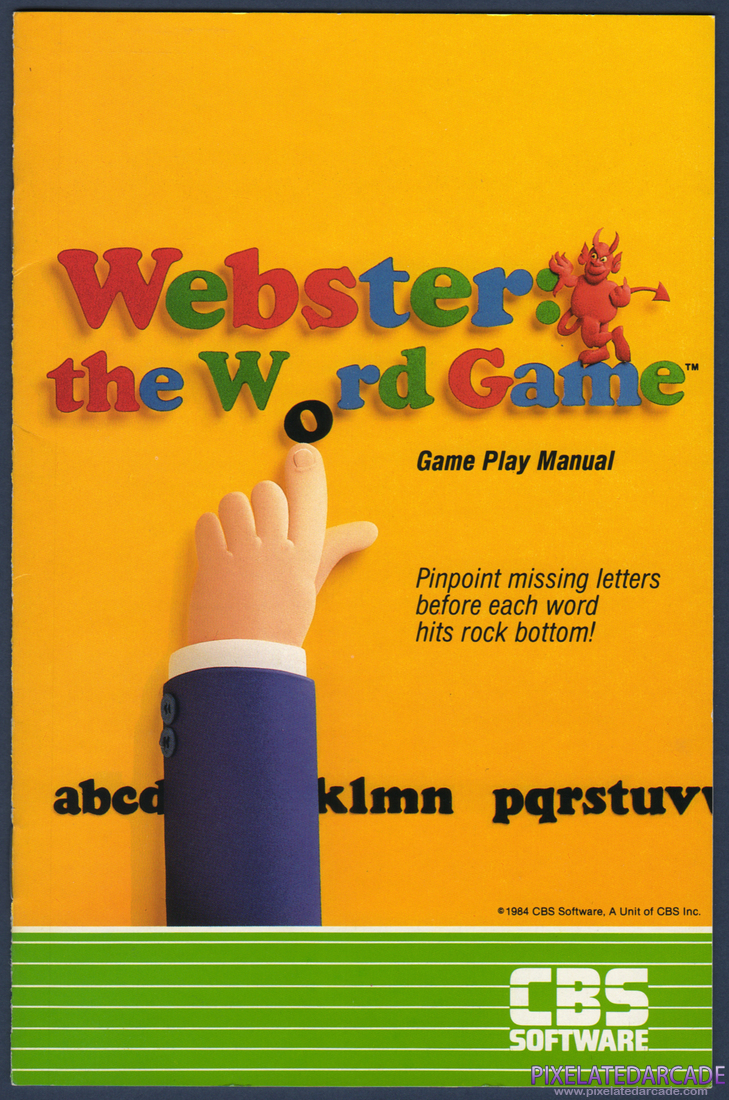 Webster: The Word Game: Instruction Manual - Page 1