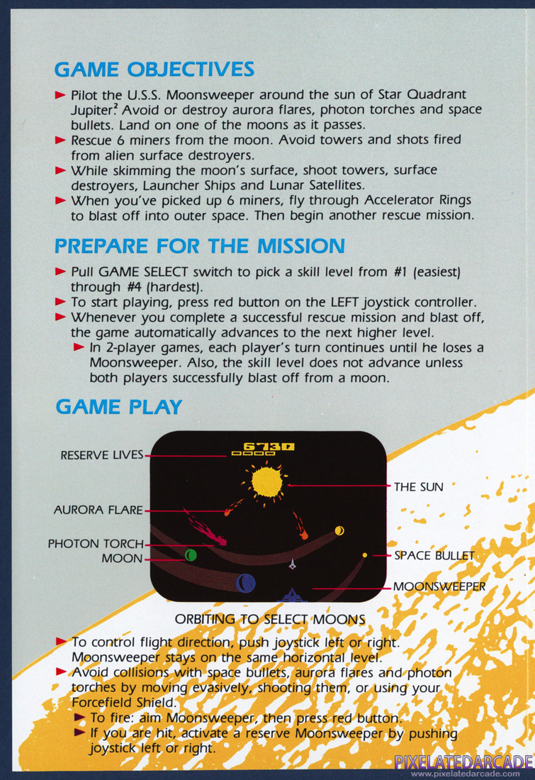 Moonsweeper: Instruction Manual - Page 2