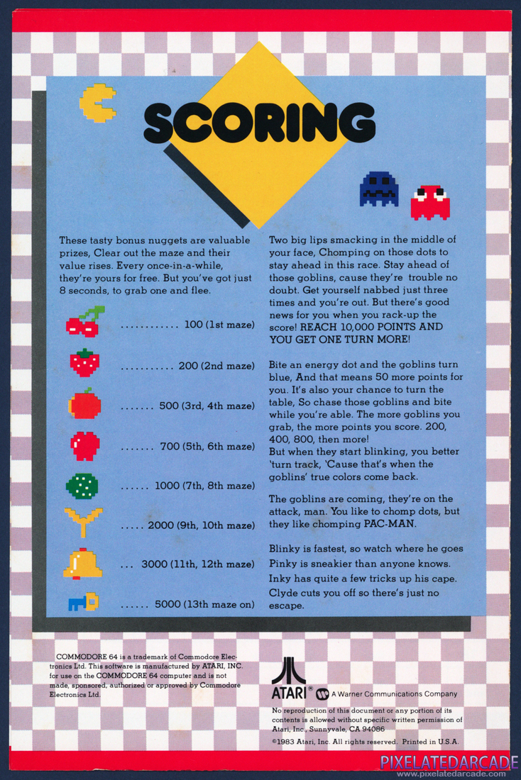 Pac-Man: Instruction Manual - Page 3
