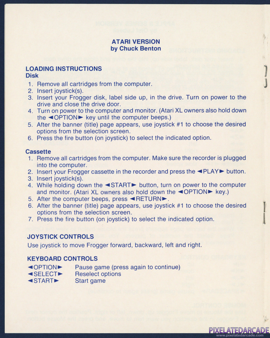 Frogger: Instruction Manual - Page 4
