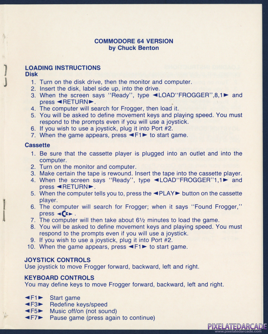 Frogger: Instruction Manual - Page 5