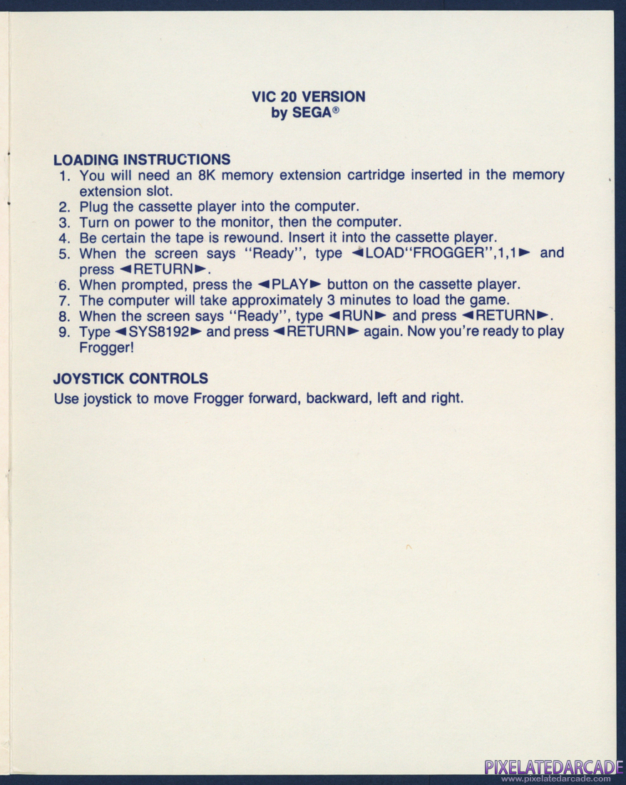 Frogger: Instruction Manual - Page 7