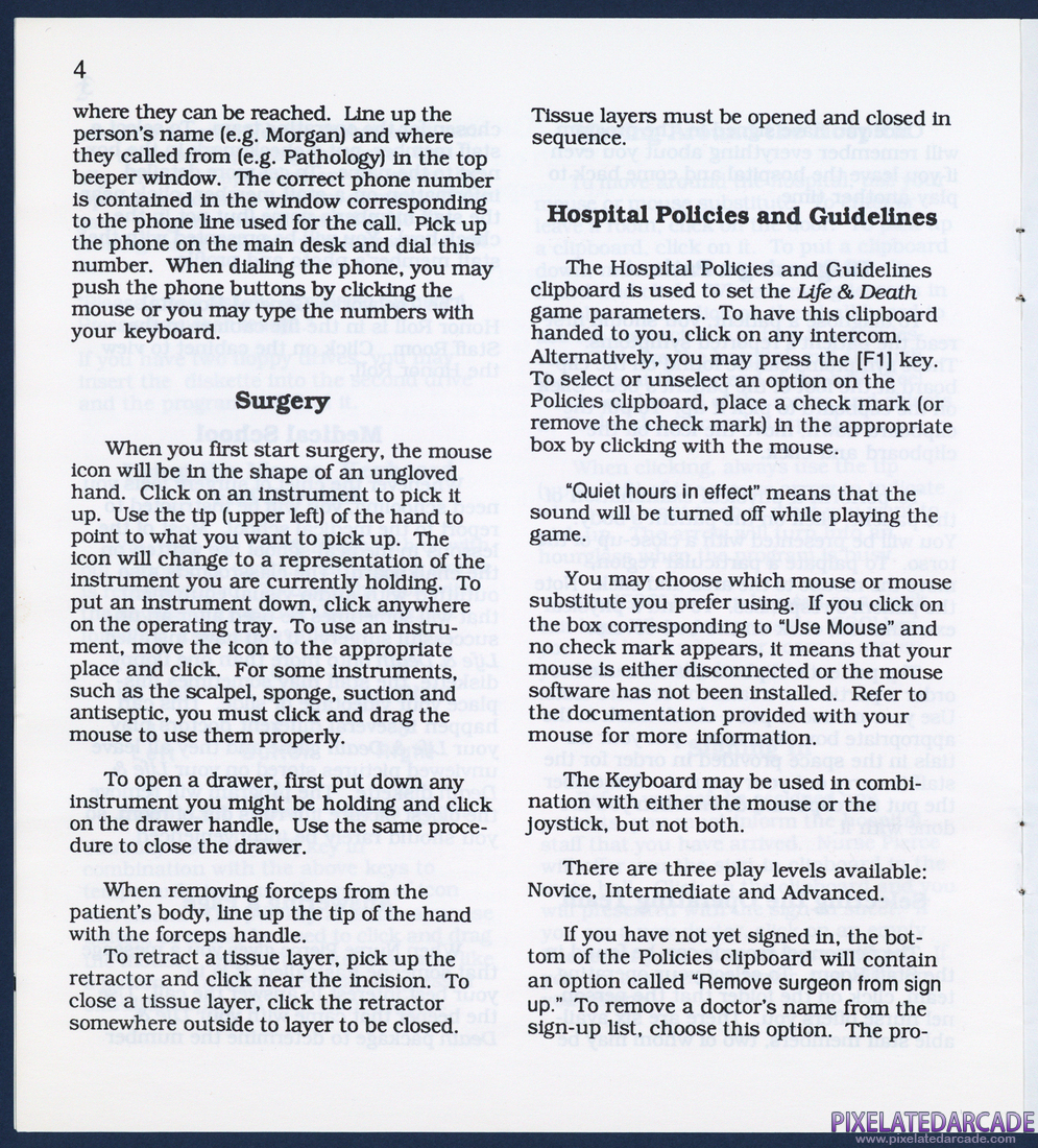 Life & Death: Operating Procedures Manual - Page 5