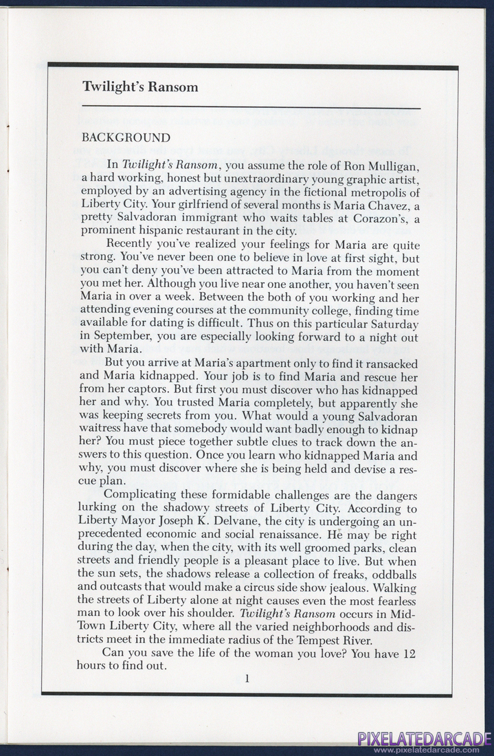 Twilight's Ransom: Instruction Manual - Page 3
