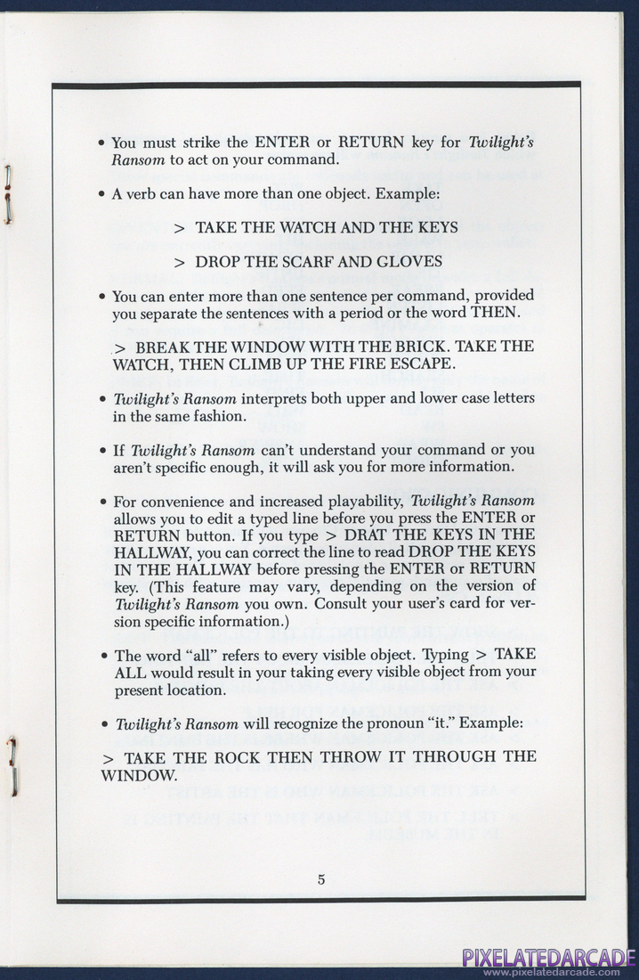 Twilight's Ransom: Instruction Manual - Page 7
