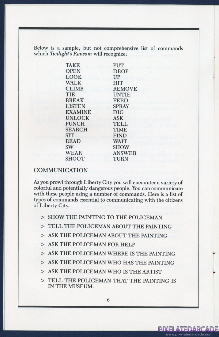 Twilight's Ransom: Instruction Manual - Page 8