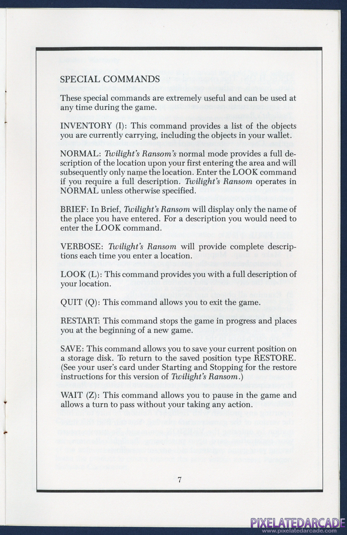 Twilight's Ransom: Instruction Manual - Page 9