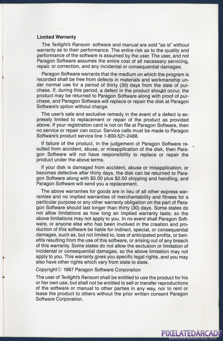 Twilight's Ransom: Instruction Manual - Page 11
