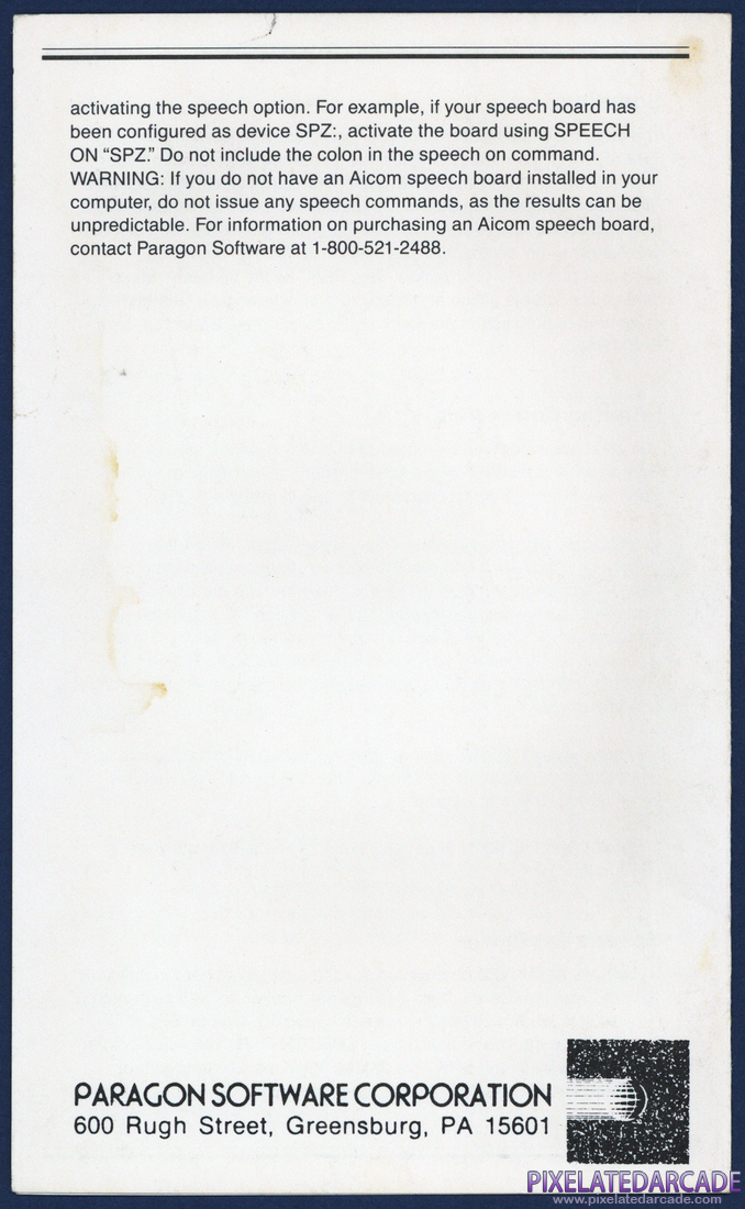 Twilight's Ransom: IBM PC Addendum - Page 4