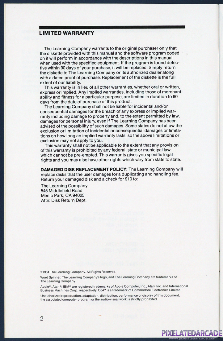 Word Spinner: Instruction Manual - Page 2