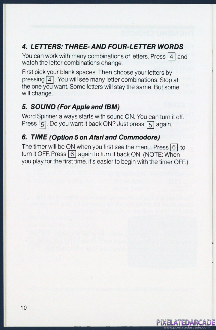 Word Spinner: Instruction Manual - Page 10
