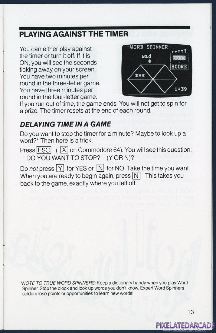 Word Spinner: Instruction Manual - Page 13