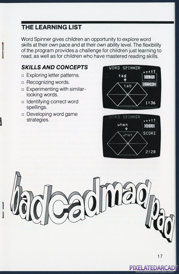 Word Spinner: Instruction Manual - Page 17