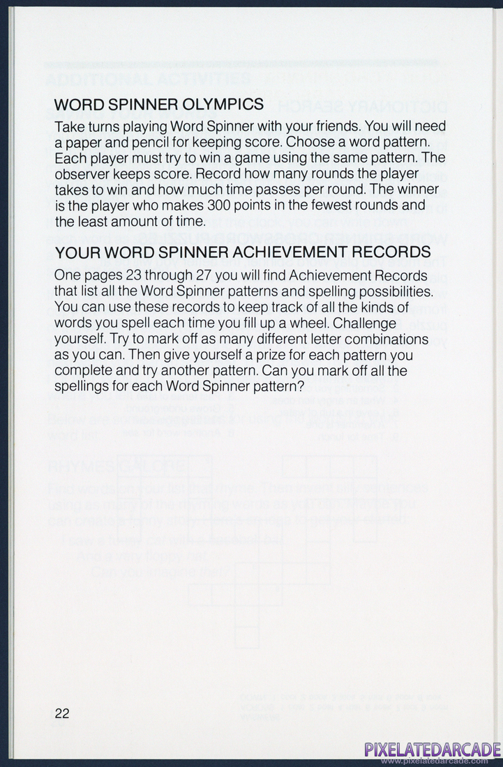 Word Spinner: Instruction Manual - Page 22